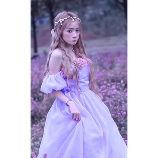Váy Đầm Maxi Hoa 3D Công Chúa