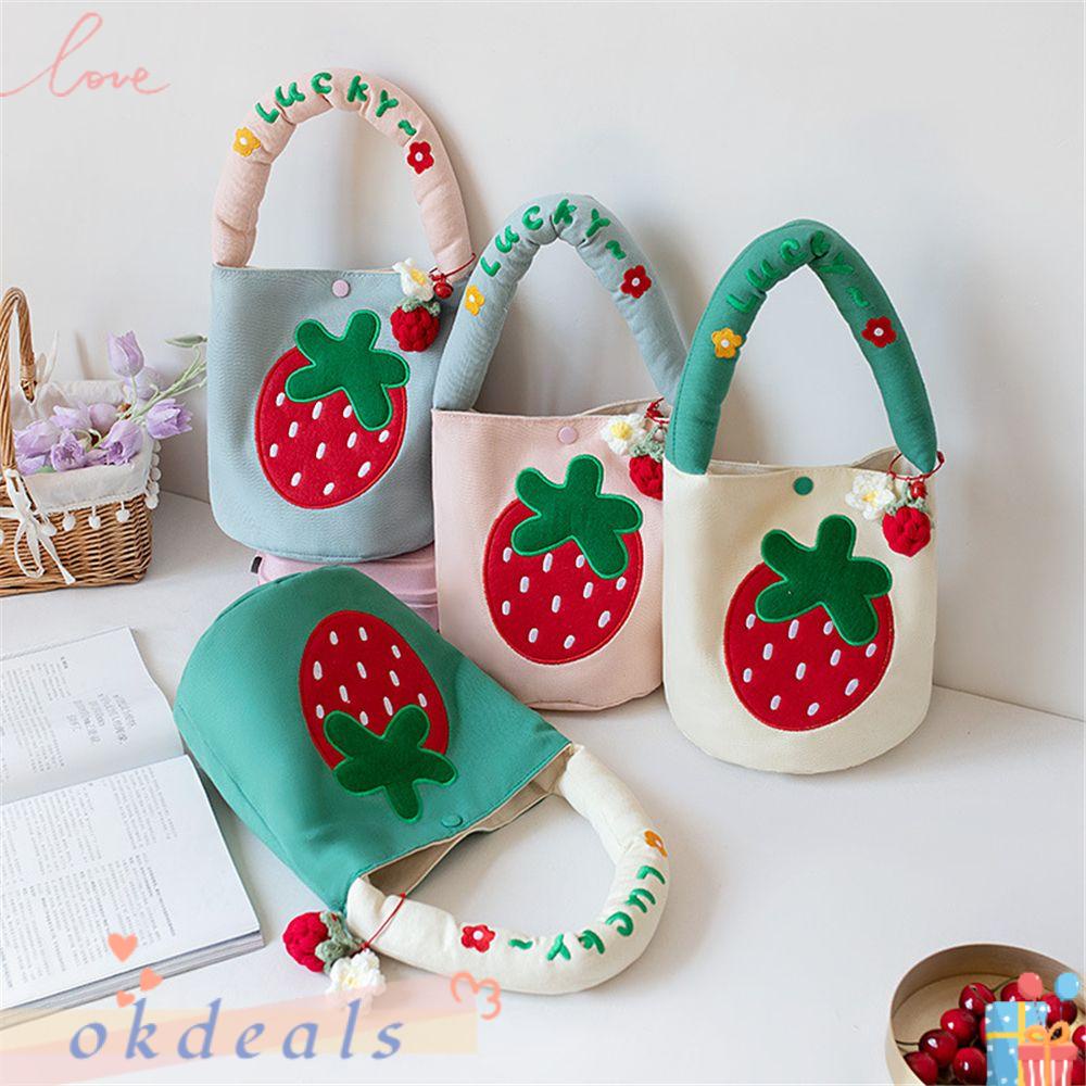 Túi Xách Bucket Họa Tiết Hoa Thời Trang Mùa Hè Cho Nữ