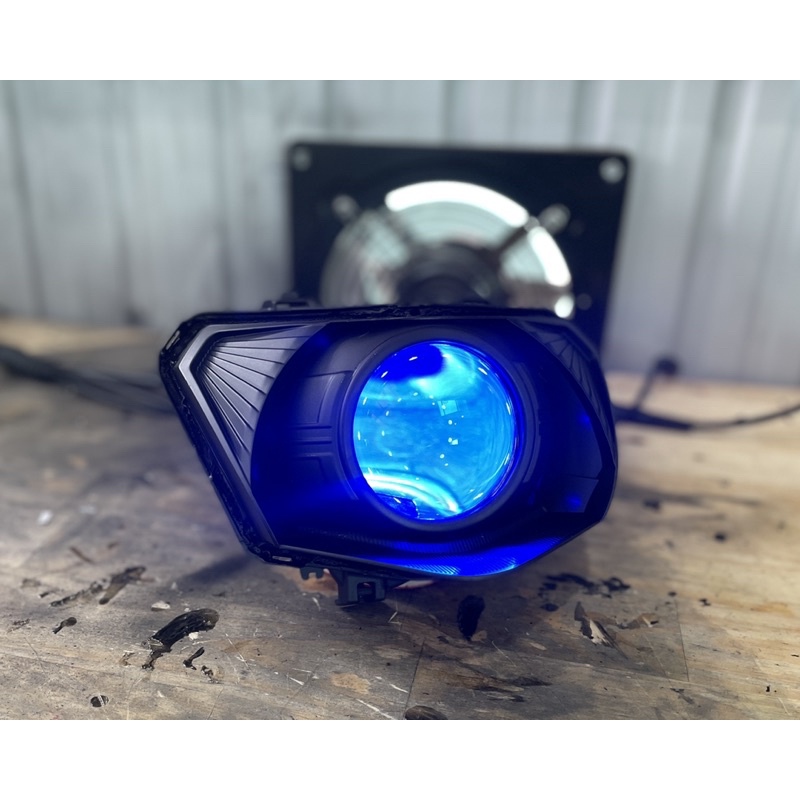Full Bi Led Titan Black lên choá Suzuki Axelo125