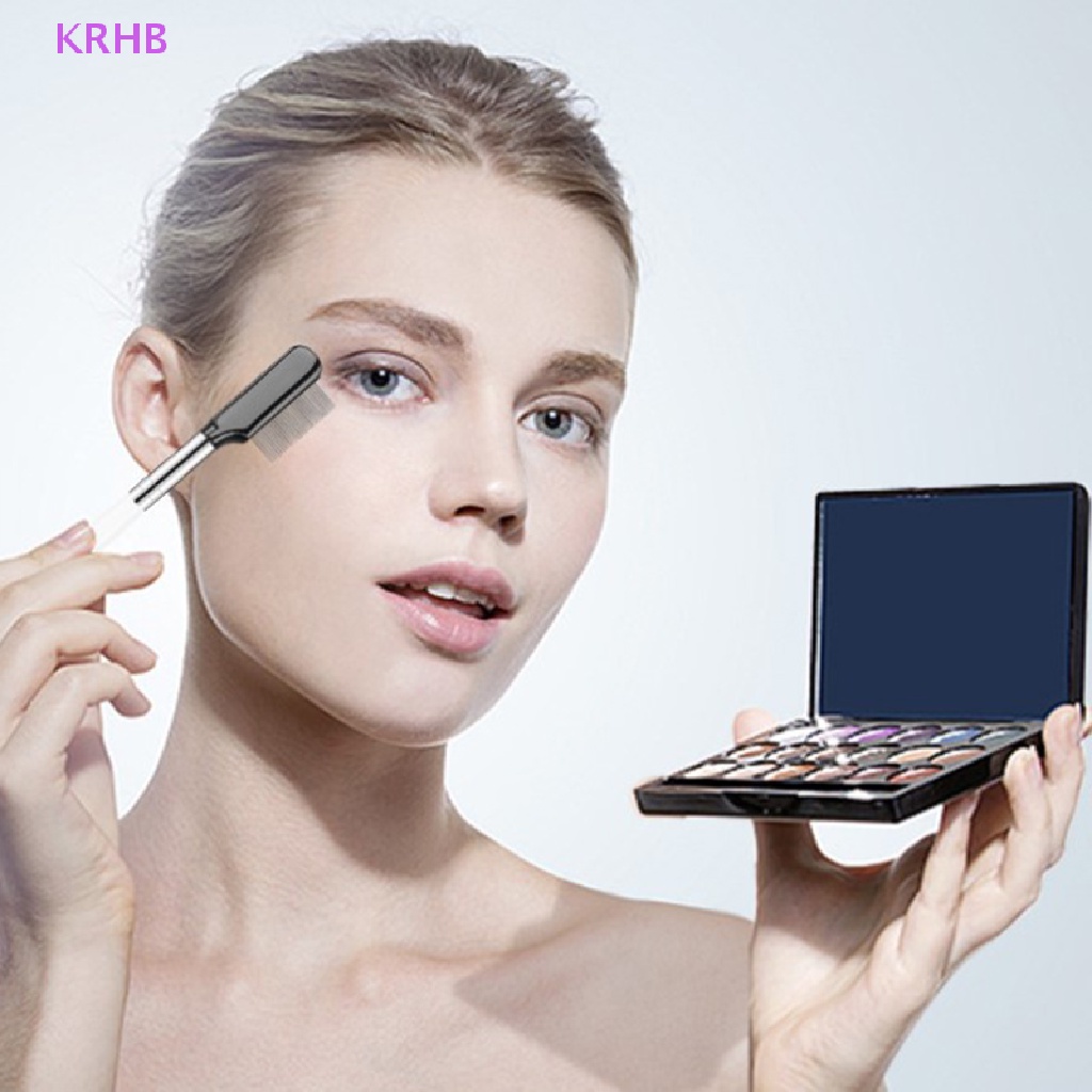 Lược Chải Lông Mày Bằng Thép Không Gỉ Kèm Hộp Đựng Tiện Lợi