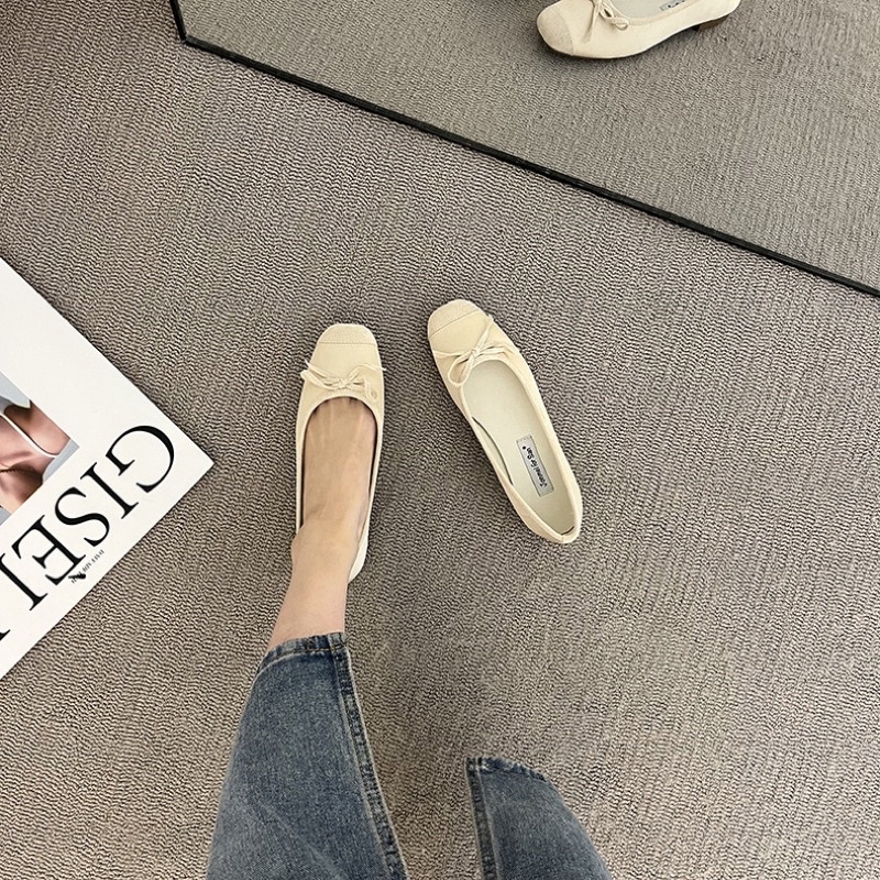 Giày búp bê nơ dây