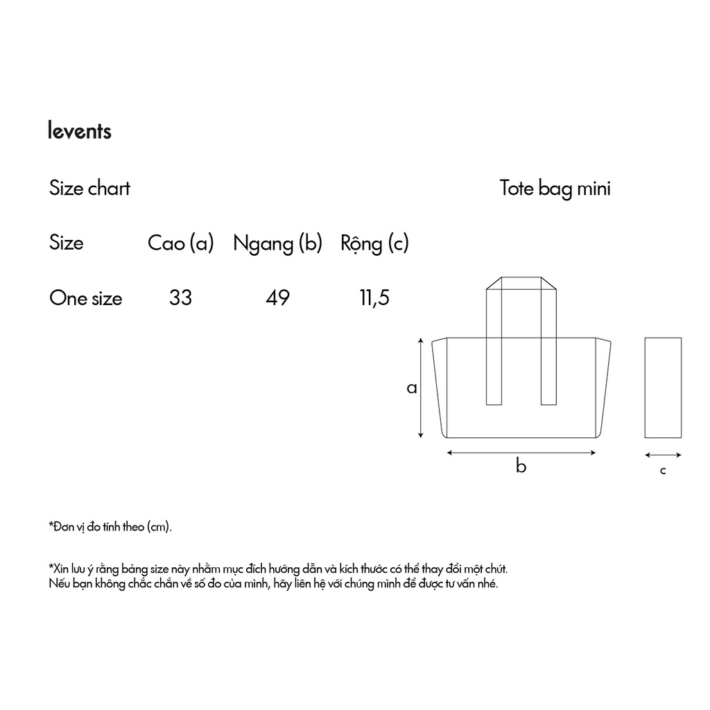 Túi Tote Levents 3rd Anniversary/ Off White