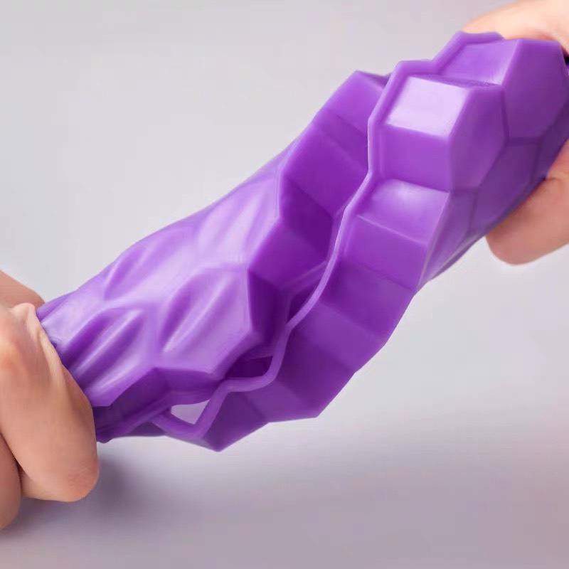 Khay làm đá silicon hình tổ ong có nắp 37 viên Cục đá Silicone dày thêm nắp đậy