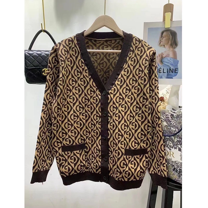 Áo Sweater Gucci Tay Dài Dáng Rộng Thời Trang Cho Nam Nữ