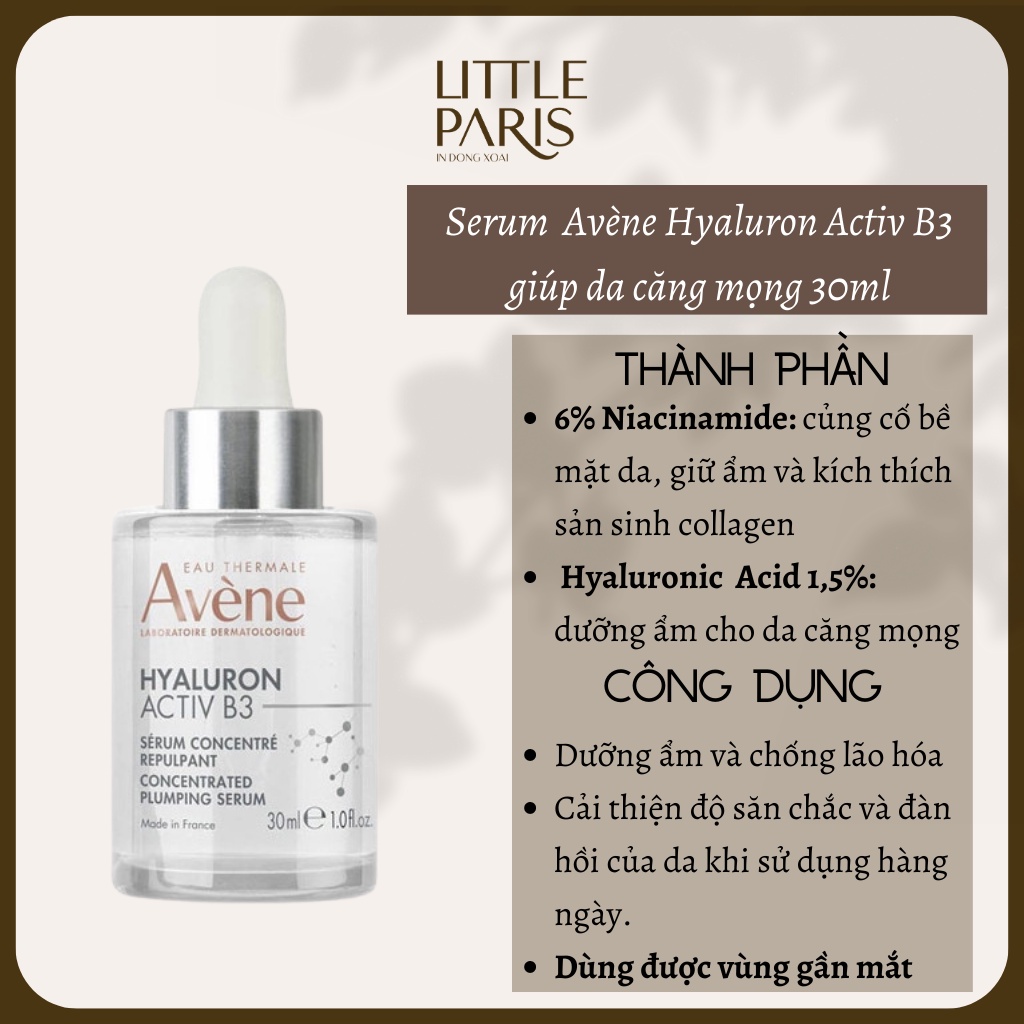 Tinh Chất Serum Avène Hyaluron Activ B3 30ml