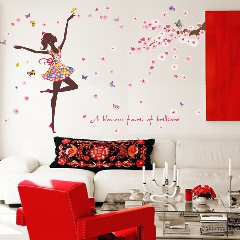 Decal Dán Tường mẫu Cô gái múa Ba lê ( kt tham khảo 1m2*1m4)