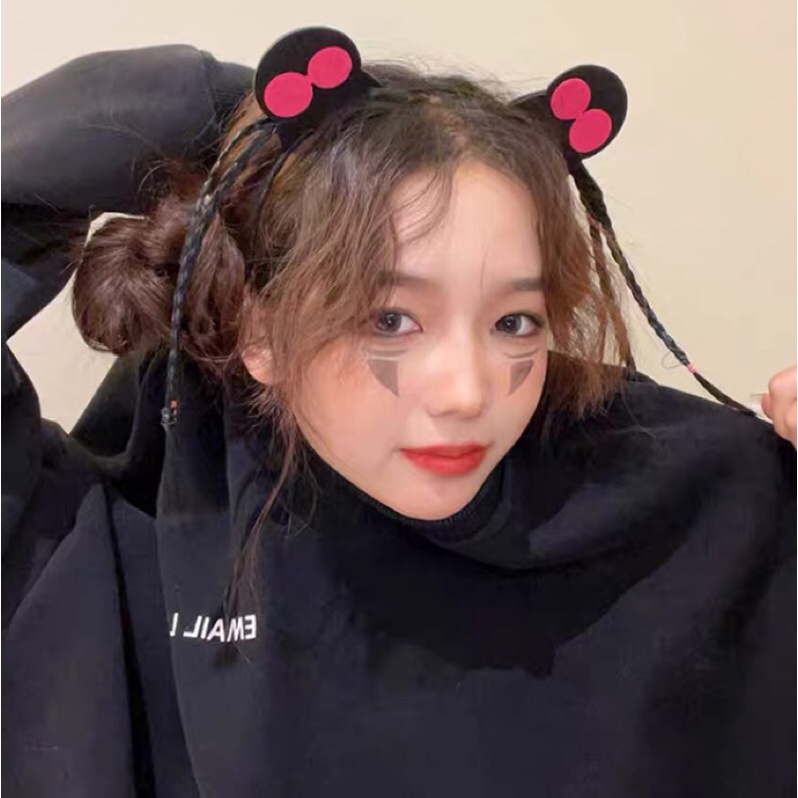 Băng Đô Bờm Tóc Giả Cute Dễ Thương Hài Vui Nhộn Tiktok Livestream