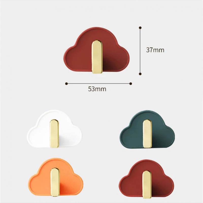 Set 4 Móc Treo Quần Áo Hình Đám Mây Tiết Kiệm Không Gian