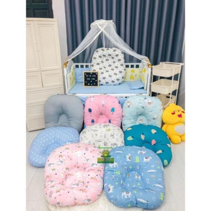 Gối chống trào ngược cao cấp Vuông Tròn cotton Hàn chần bông   vuadepvuasang