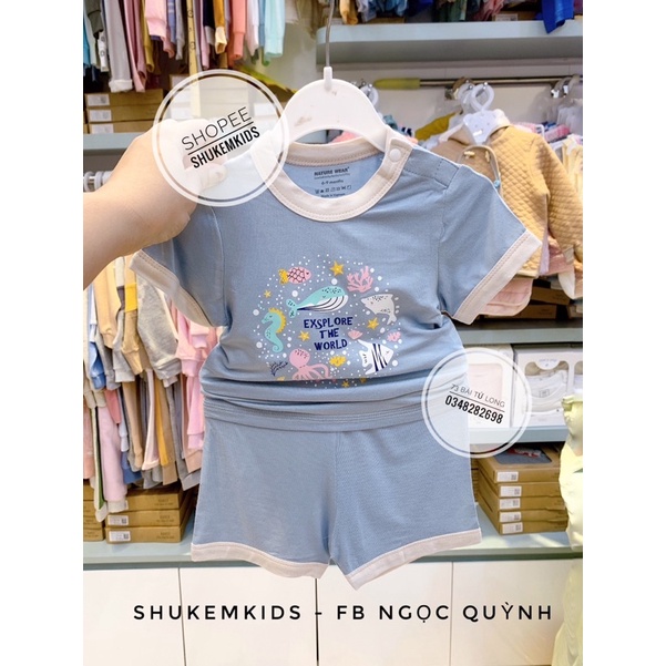 Nature wear - Bộ cộc cài vai sợi tre siêu mát