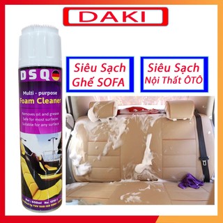 Vệ Sinh Nội Thất Ô tô - Làm Sạch Ghế Da - Xịt Nội Thất Ô tô - Vệ Sinh Sofa - Tẩy Ghế Sofa - Foam Cleaner DAKI