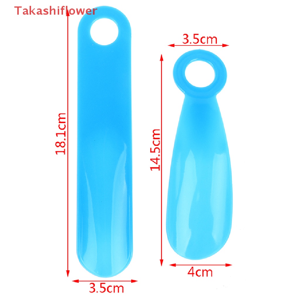 (Takashiflower) Dụng Cụ Hỗ Trợ Nâng Giày Bằng Nhựa Dẻo Chắc Chắn Hình Muỗng