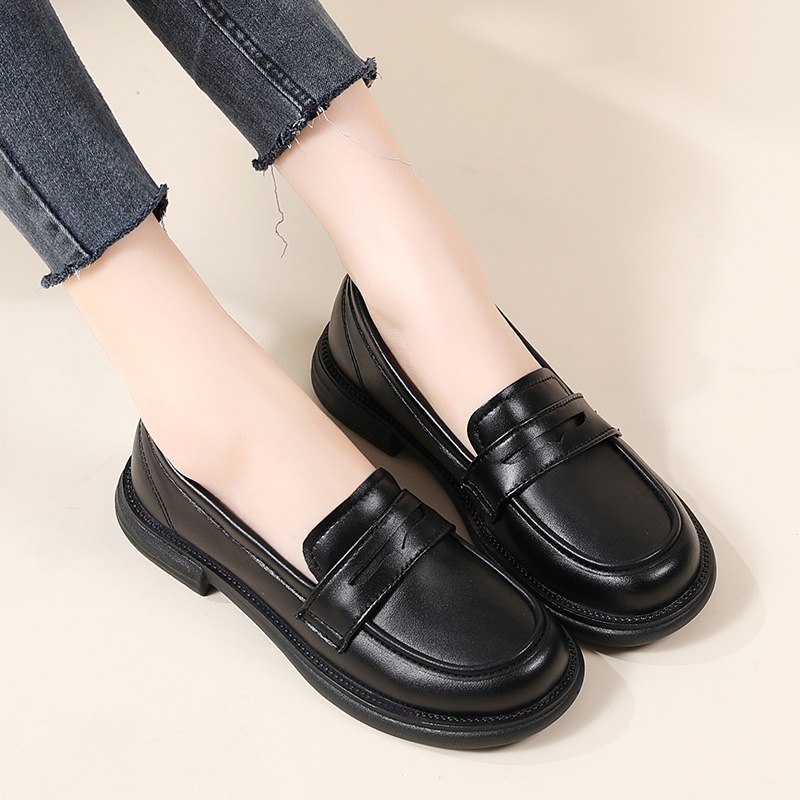 Giày Lười Da Đế Mềm Thoải Mái Thời Trang Cho Nữ