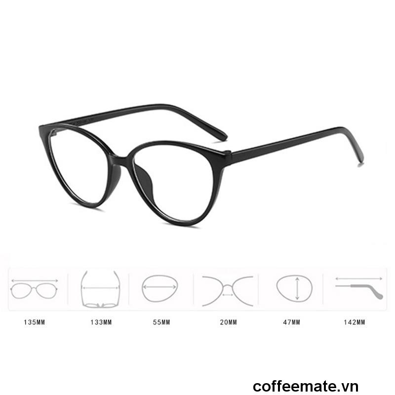 ⚡Kính Mát Mắt Mèo TR90 Màu Đen Phong Cách Đường Phố Thời Trang Cho Nữ