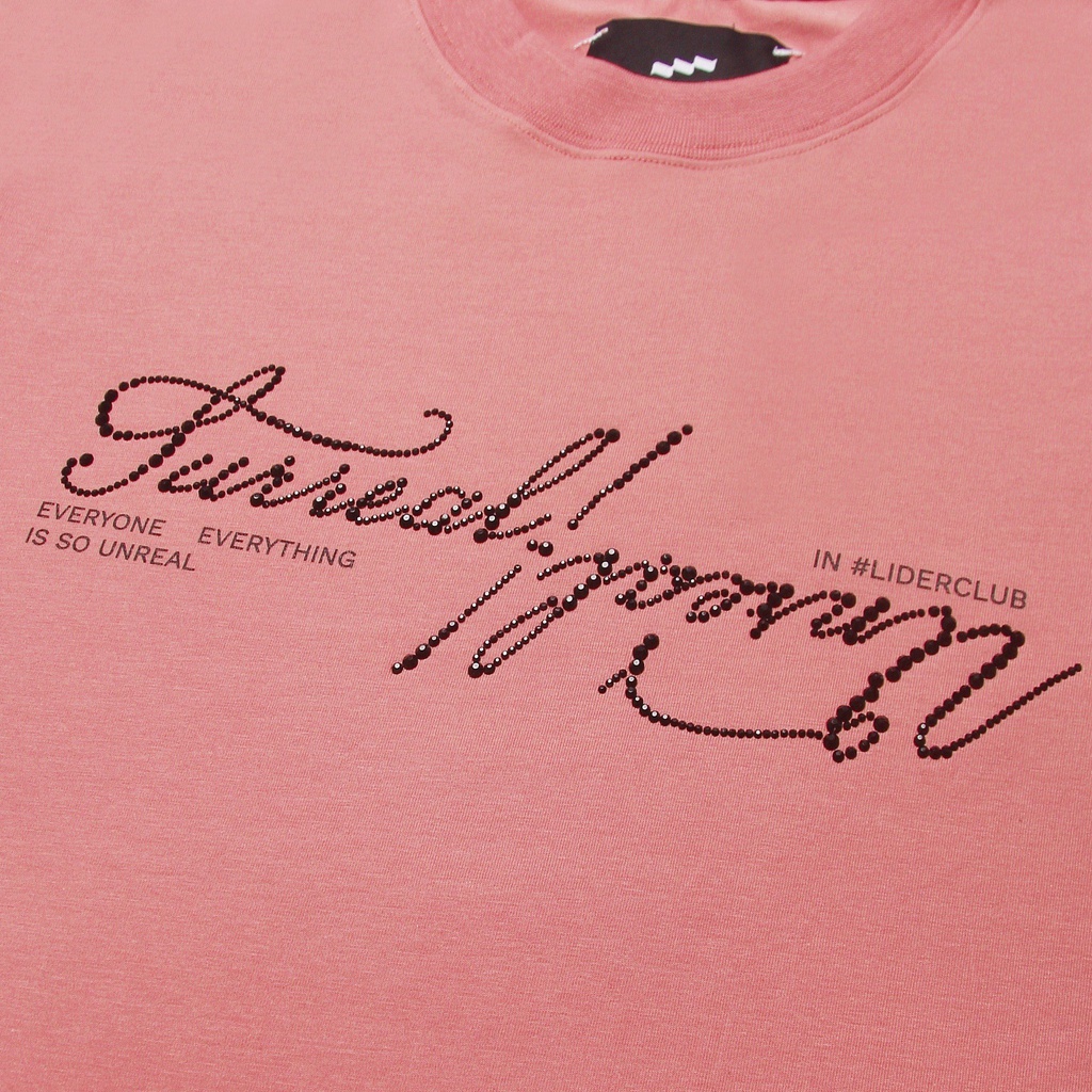 Áo Thun Unisex LIDER Highkey/Lowkey Surreal Tee, Chất Cotton 2 Chiều Đính Đá/Thêu