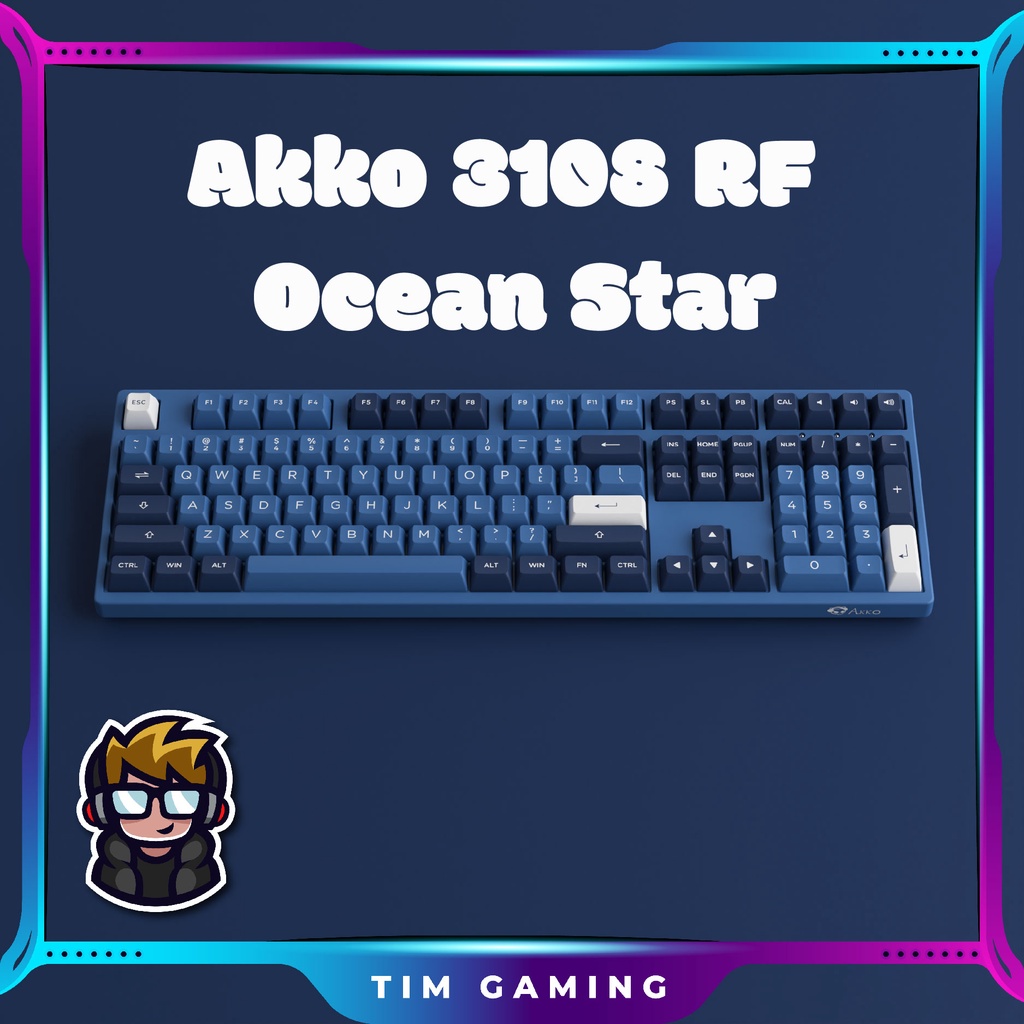 Bàn phím cơ AKKO 3087/3108 RF Series Matcha Red Bean / Ocean Star