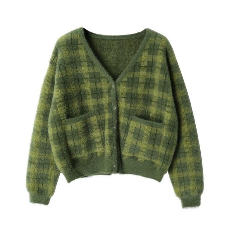 Cardigan len ấm áp hoạ tiết Ulzzang hàn quốc