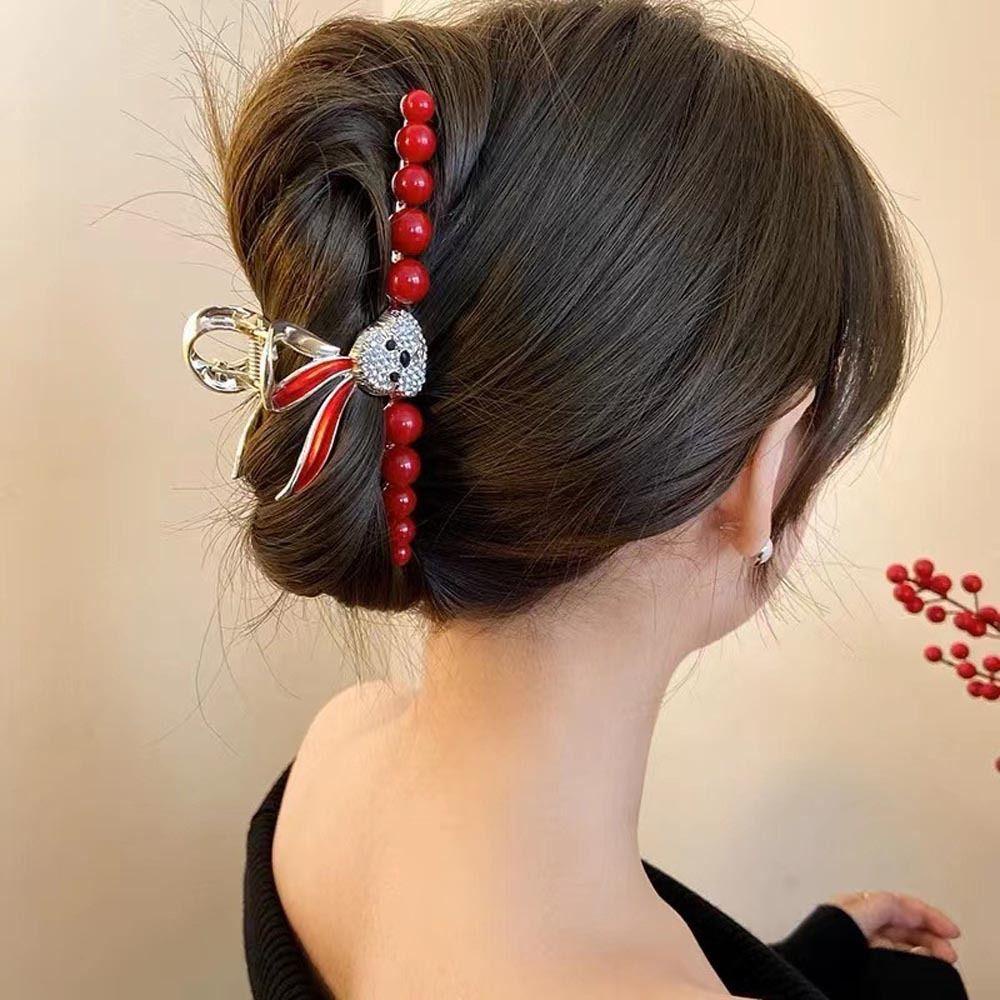 Kẹp Tóc Đính Hạt Hình Thỏ Dễ Thương Thời Trang Cho Nữ