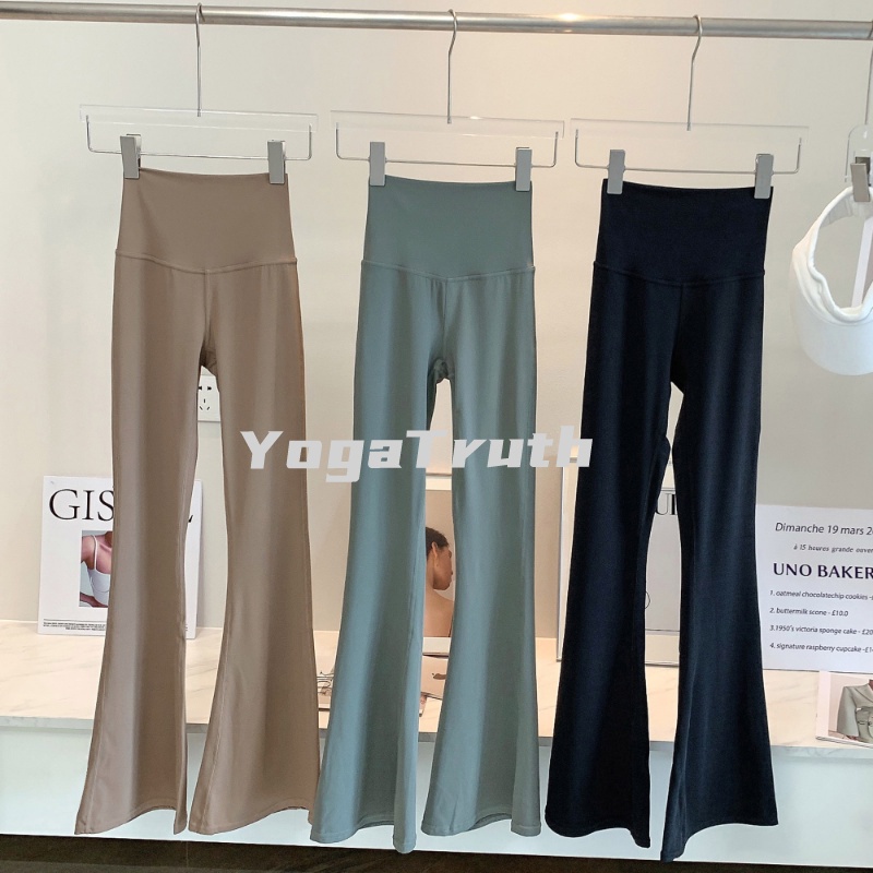 Quần Thể Thao Lưng Cao Ống Loe Thời Trang Tập Yoga