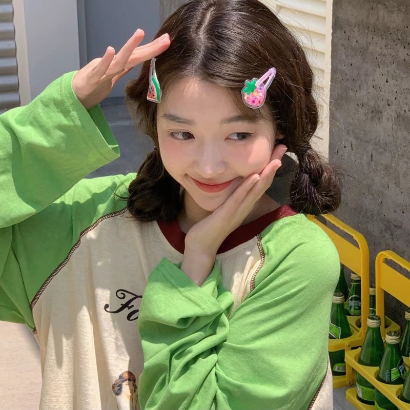 Bộ Kẹp Tóc Mỏ Vịt Siêu Dễ Thương Phong Cách Hàn Quốc Cho Bé Gái