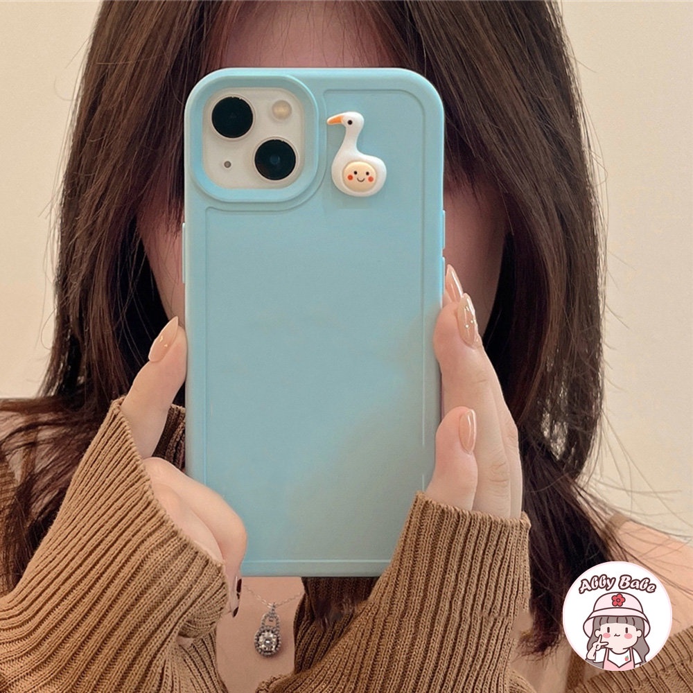 Ốp Điện Thoại TPU Mềm Chống Sốc In Hình Đầu Vịt Vui Nhộn Sang Trọng Cho IPhone 14 Pro Max 13 12 11 Pro Max X XS Max