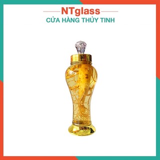 Bình sâm thủy tinh - Bình ngâm rượu 1L