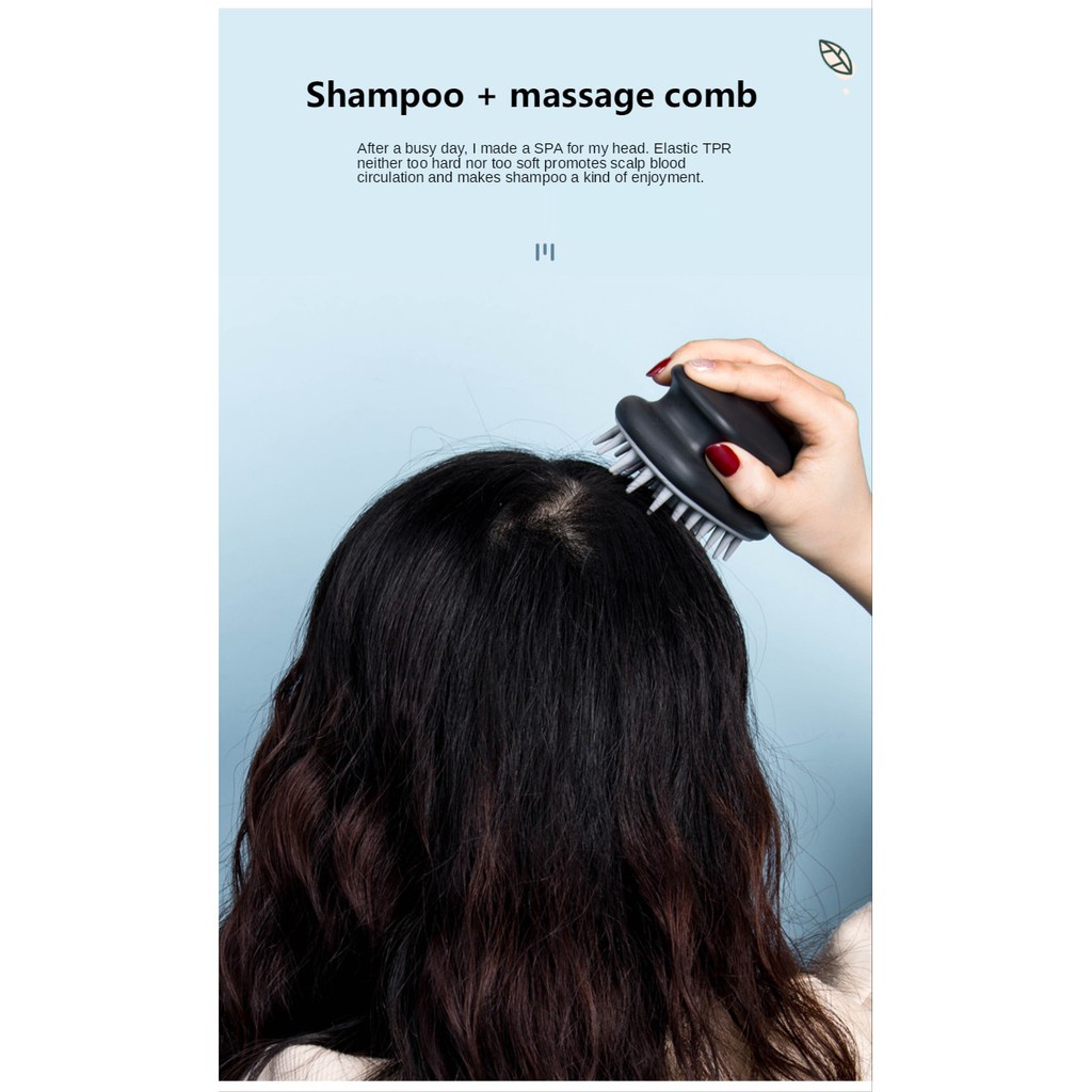 Bàn Chải Gội Đầu Bằng silicone Tiện Dụng Cho Nam Và Nữ