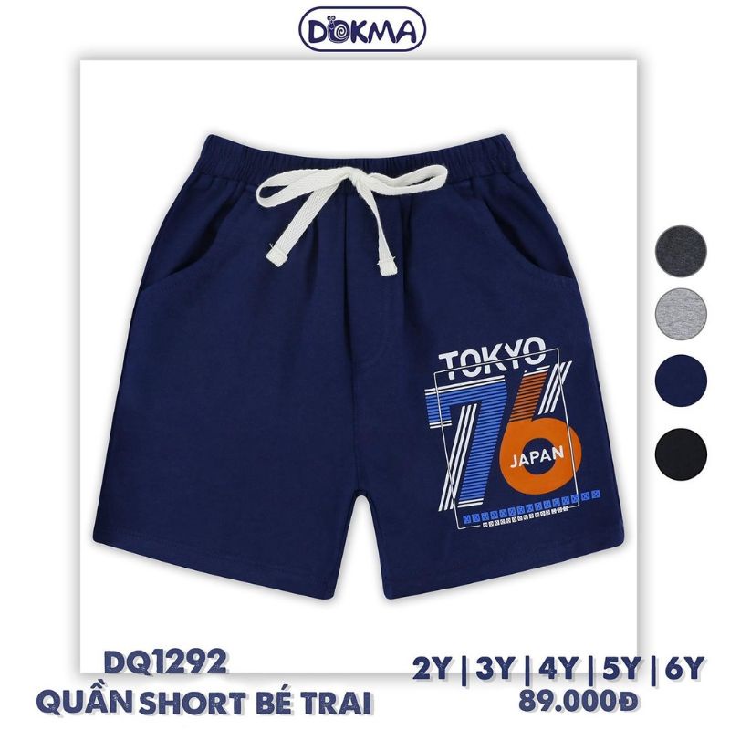 Quần short bé trai Dokma 2-6Y DQ1292