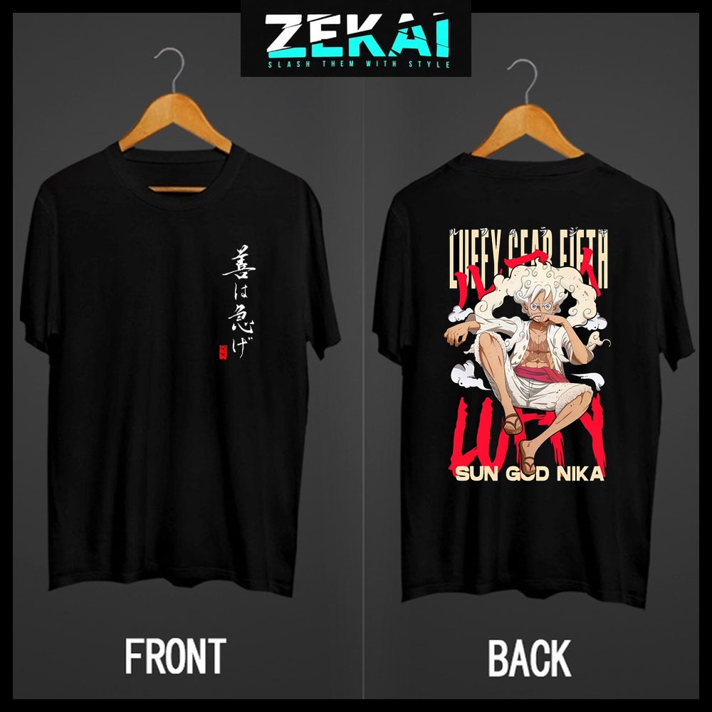 BST Áo thun Luffy Gear 5 in hình Luffy, Zoro, Sanji, Ace chất cotton co giãn 4 chiều, cực đẹp