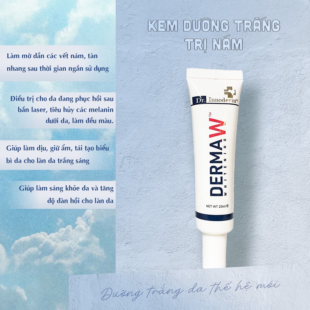 Kem dưỡng trắng da làm mờ nám Derma W-Innoderm
