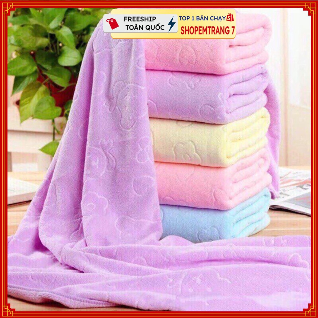Khăn Tắm Xuất Nhật Kích Thước 140*70cmSHOPEMTRANG07Khăn tắm tiêu chuẩn Nhật Bản siêu thấm hút