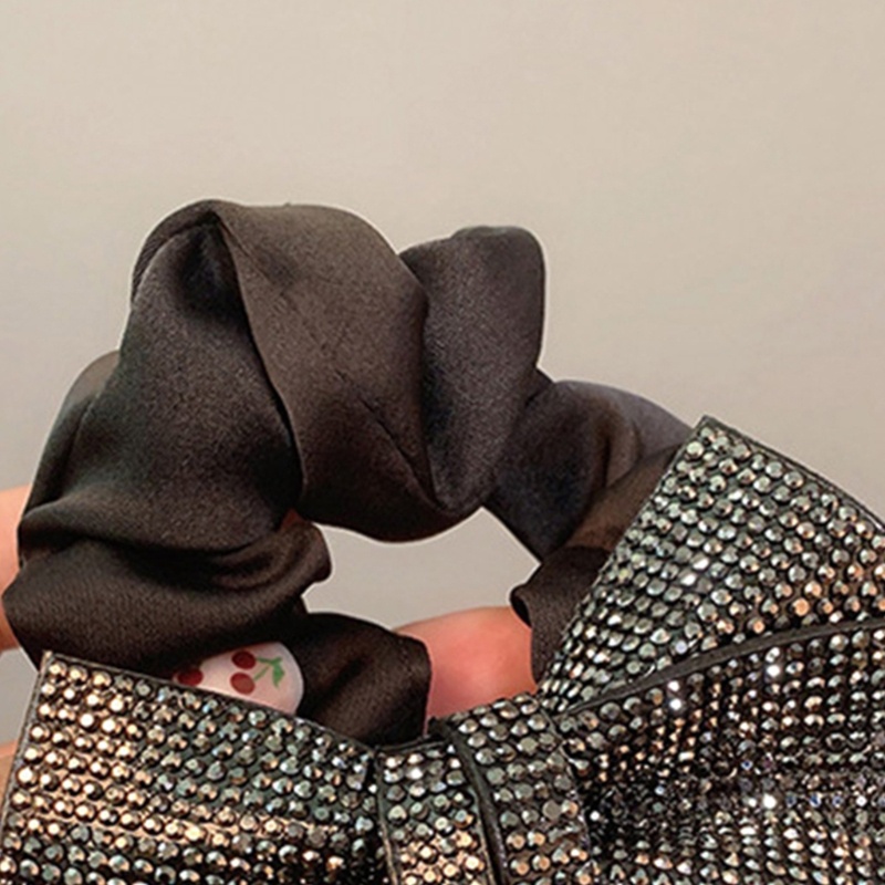 Dây Buộc Tóc Vải Satin Mềm Co Giãn Dành Cho Nữ