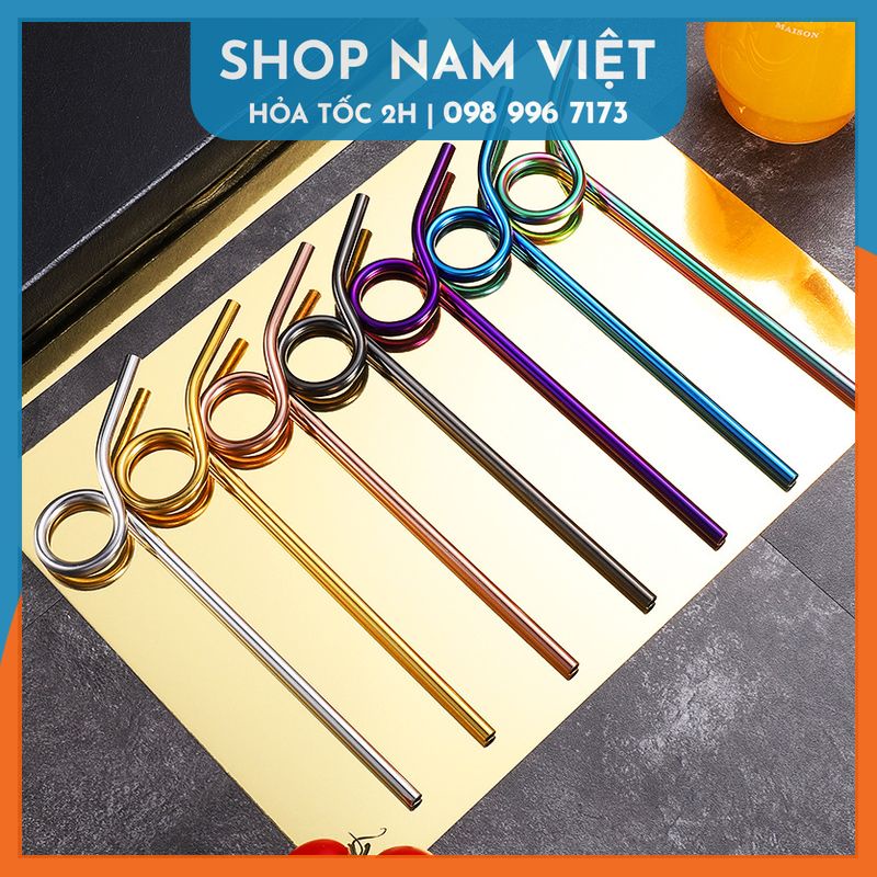 Ống Hút Inox 304 Uốn Tròn