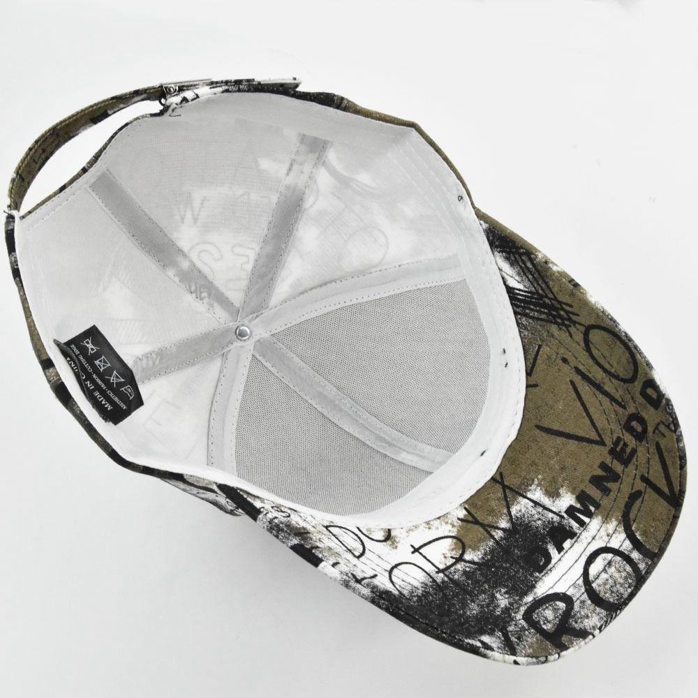 LOMBARD Mũ Lưỡi Trai Chất Liệu Cotton In Họa Tiết Graffiti Phong Cách Hip Hop Hàn Quốc Thời Trang Cho Nam Và Nữ