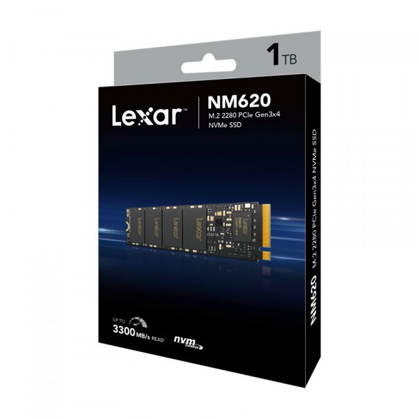 Ổ cứng SSD M2-PCIe 1TB Lexar NM620 NVMe 2280 - Bảo hành chính hãng 36 Tháng