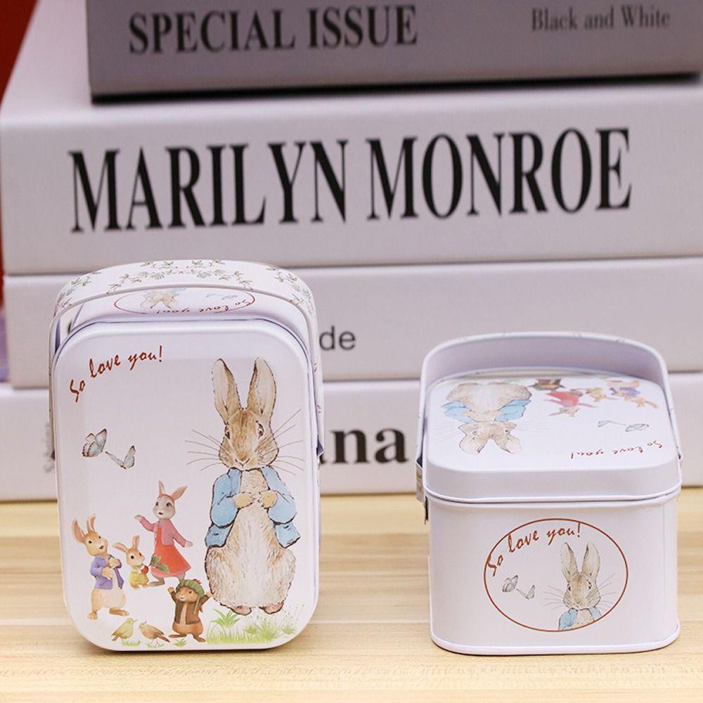 Hộp Đựng Quà In Hình Thỏ Có Nắp Đậy Trang Trí Tiệc Cưới / Sinh Nhật