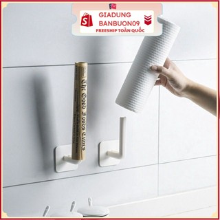Móc treo khăn giấy dán tường đa năng t2