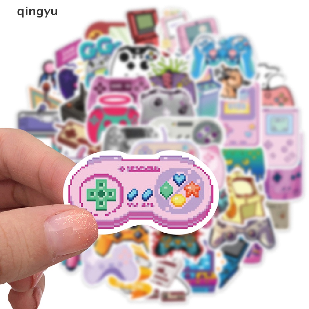 Set 60 Miếng Dán Màu Hồng Trang Trí Tay Cầm Chơi Game
