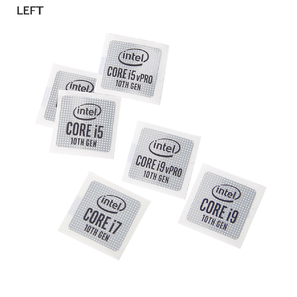 Bộ 5 Miếng Dán Trang Trí Laptop / Máy Tính DIY Lntel Core I9 I7 I5 Thế Hệ Thứ 11