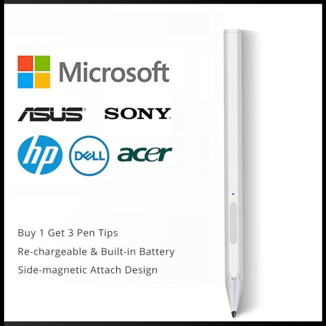 Bút Cảm Ứng Áp Suất Zevaret 4096 Tương Thích Với Surface Pro 3 / 4 / 5 / 6 / 7 Pro X