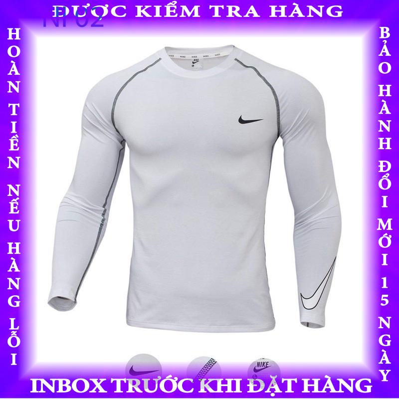 Áo giữ nhiệt, body, tập gym, đá bóng logo dài tay dành cho nam ( cam kết chuẩn ảnh 100% ) hanthanh