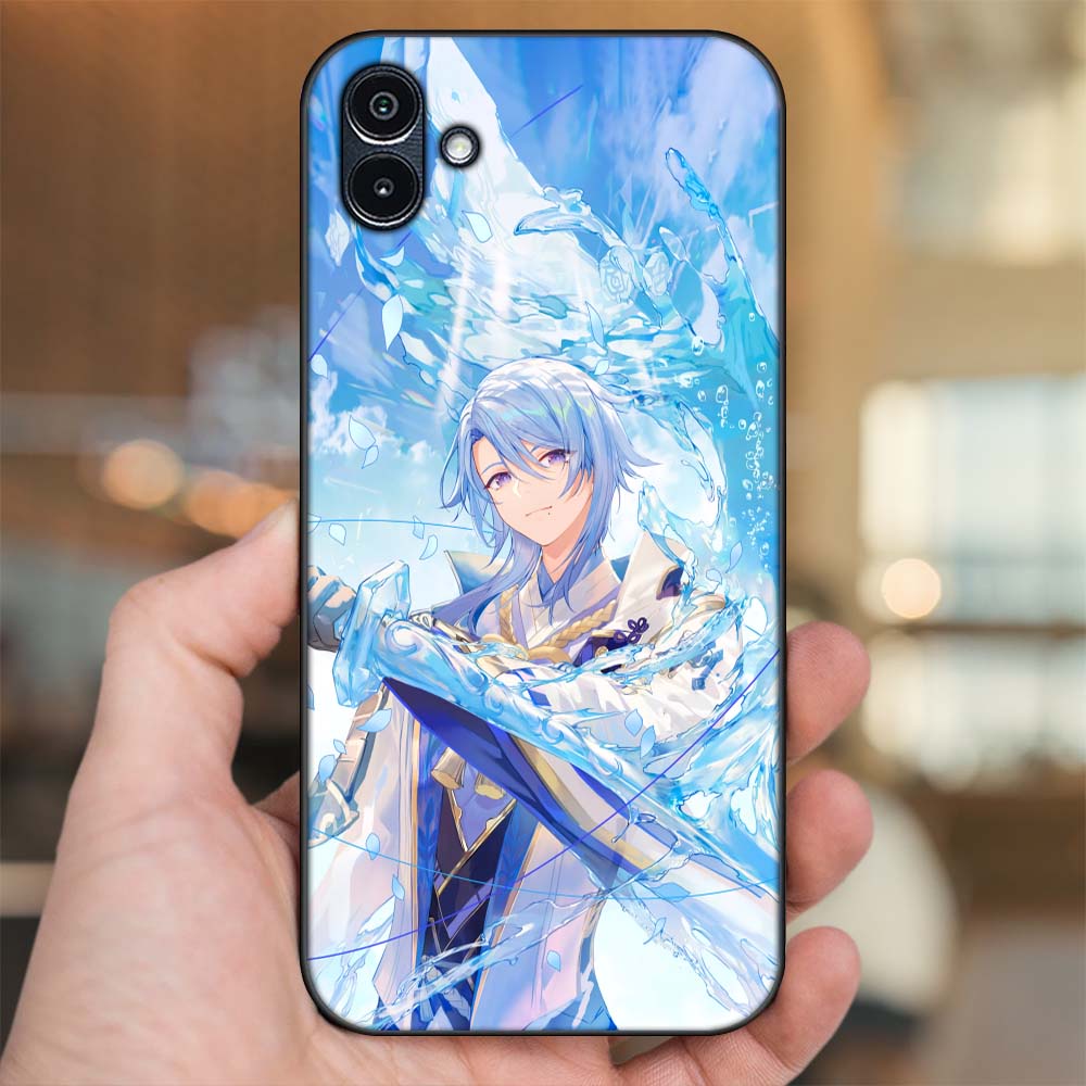 Ốp lưng Samsung A04 viền đen in hình Kamisato Ayato Genshin Impact