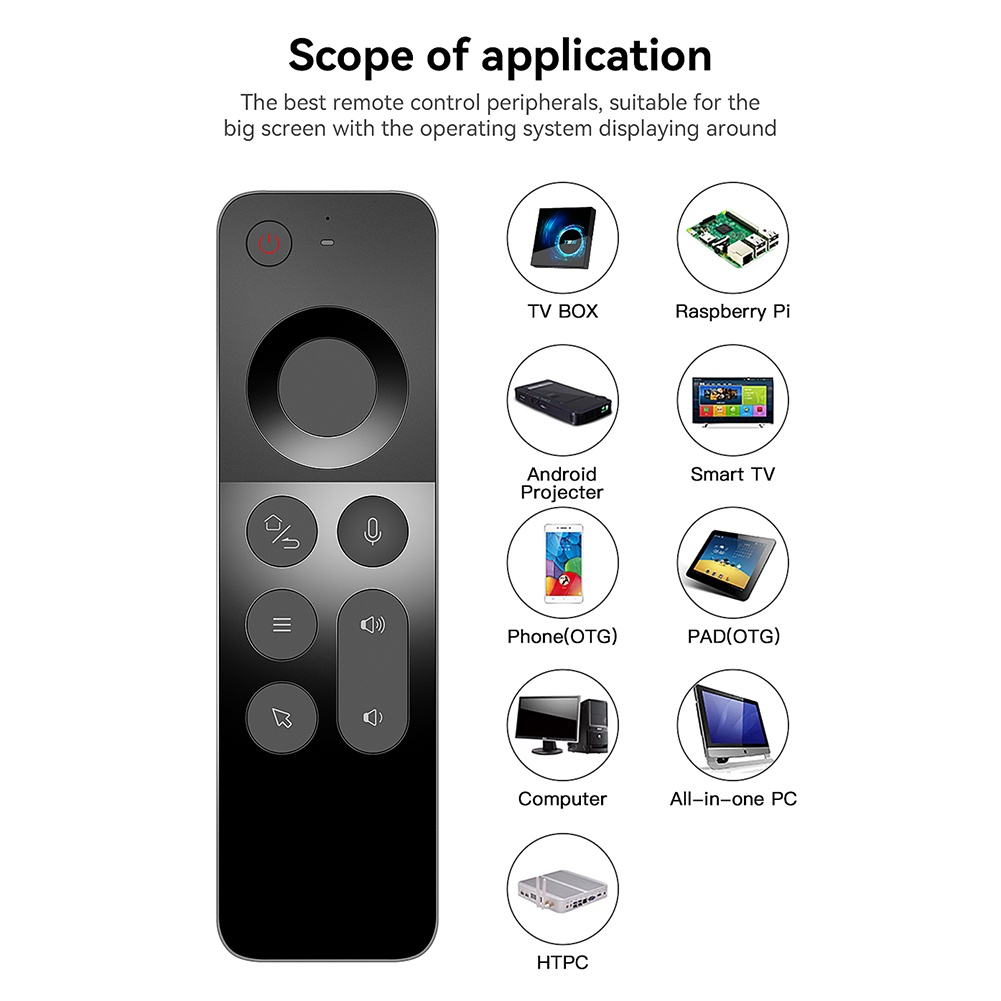 Bàn PhíM + ChuộT Bay Thông Minh 2.4G Cho TV Box ĐiềU KhiểN BằNg Giọ