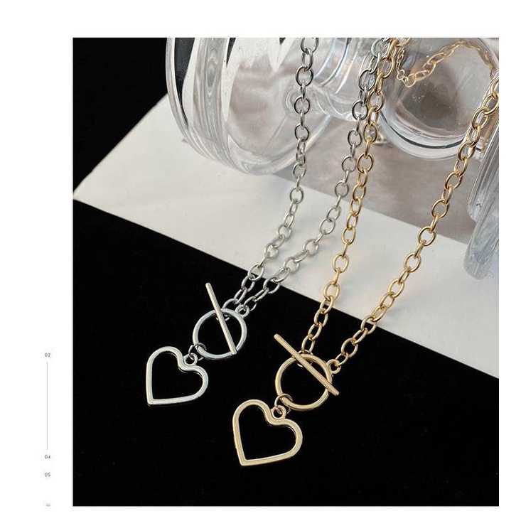 Vòng cổ Hình Trái Tim Phong Cách Hip Hop Thời Trang Cho Nữ