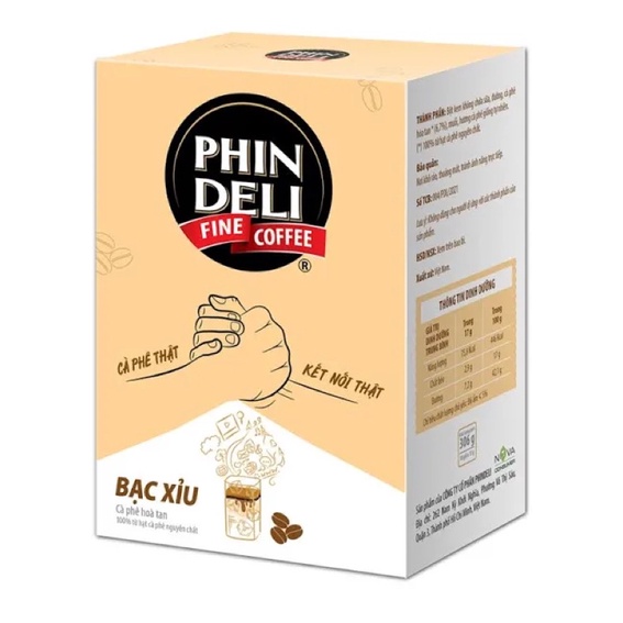 CÀ PHÊ SỮA 3in1 PHINDELI 306g
