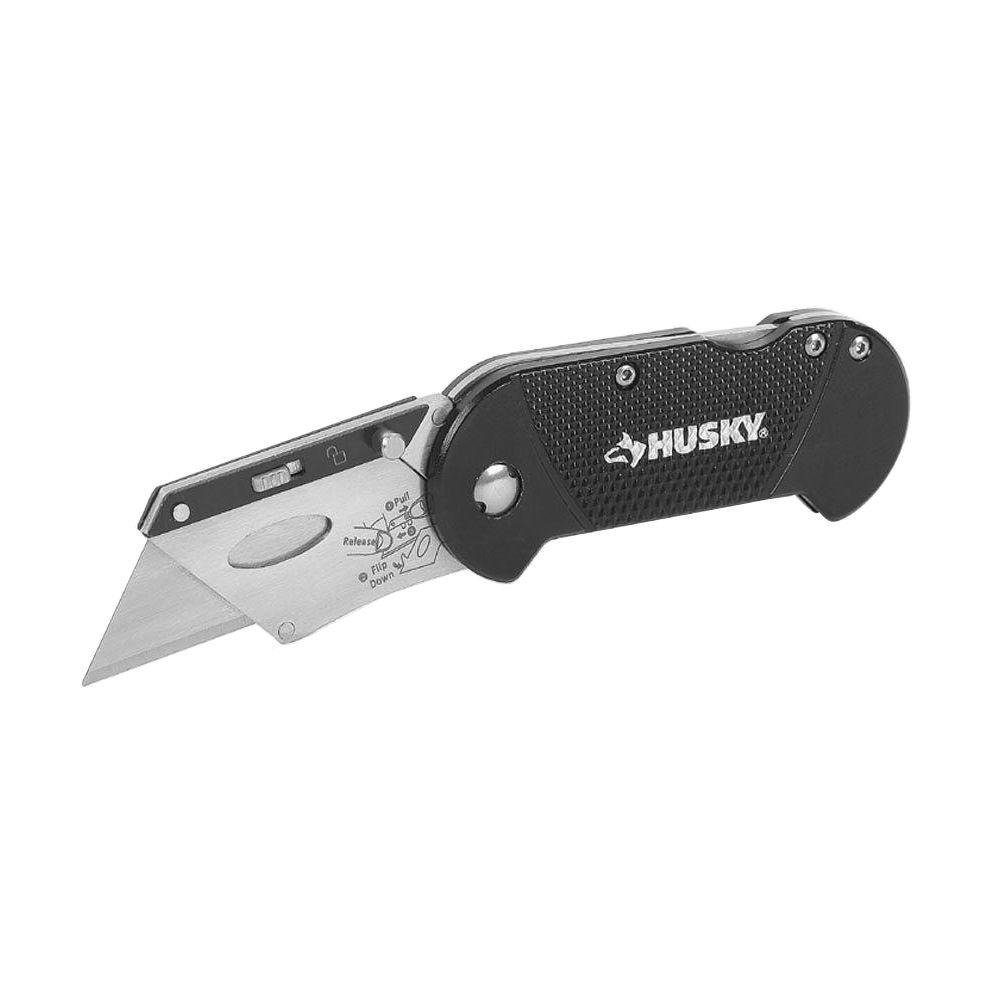 Dao rọc cáp Husky compact folding utility knife