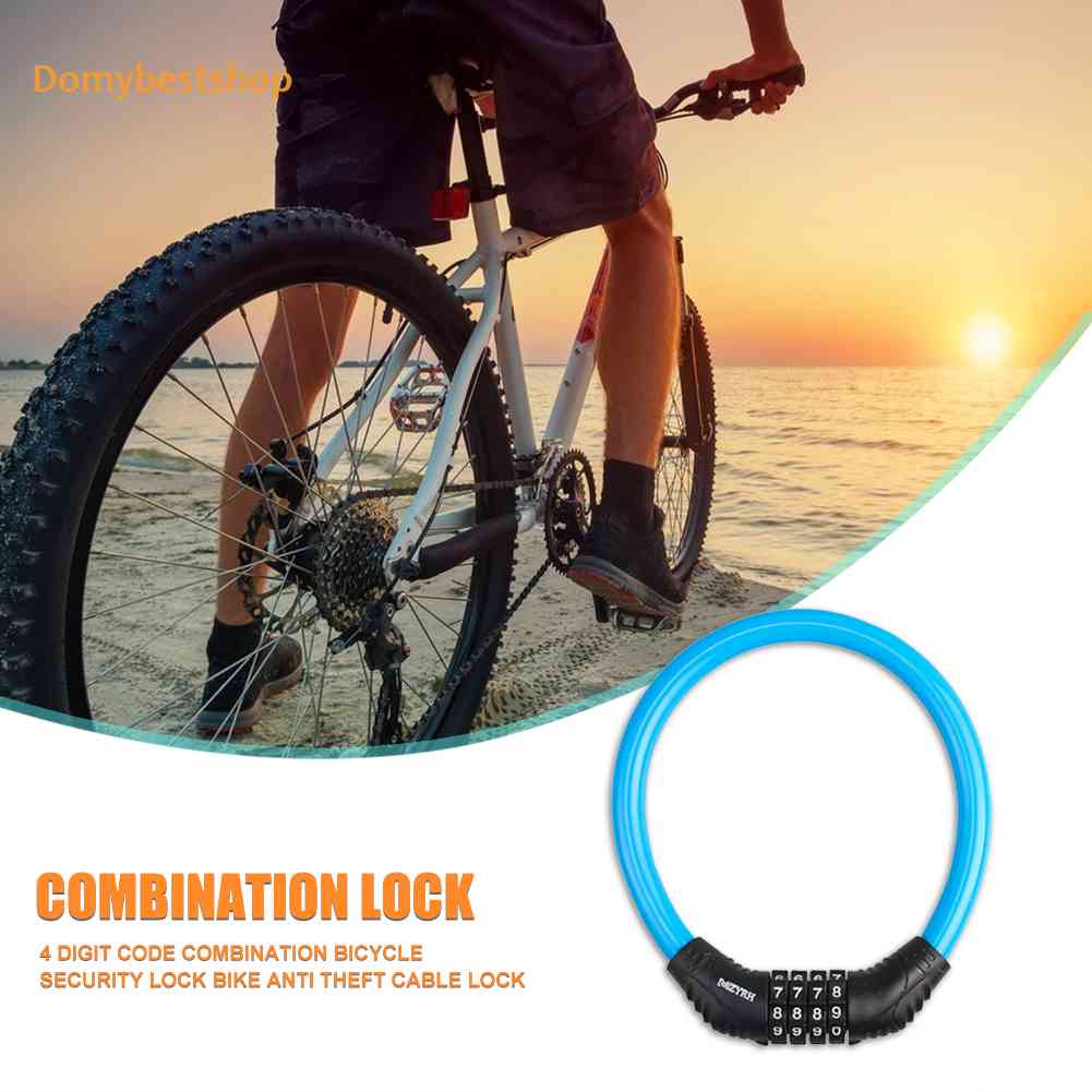 Ổ Khóa Xe Đạp 4 Chữ Số Chống Trộm