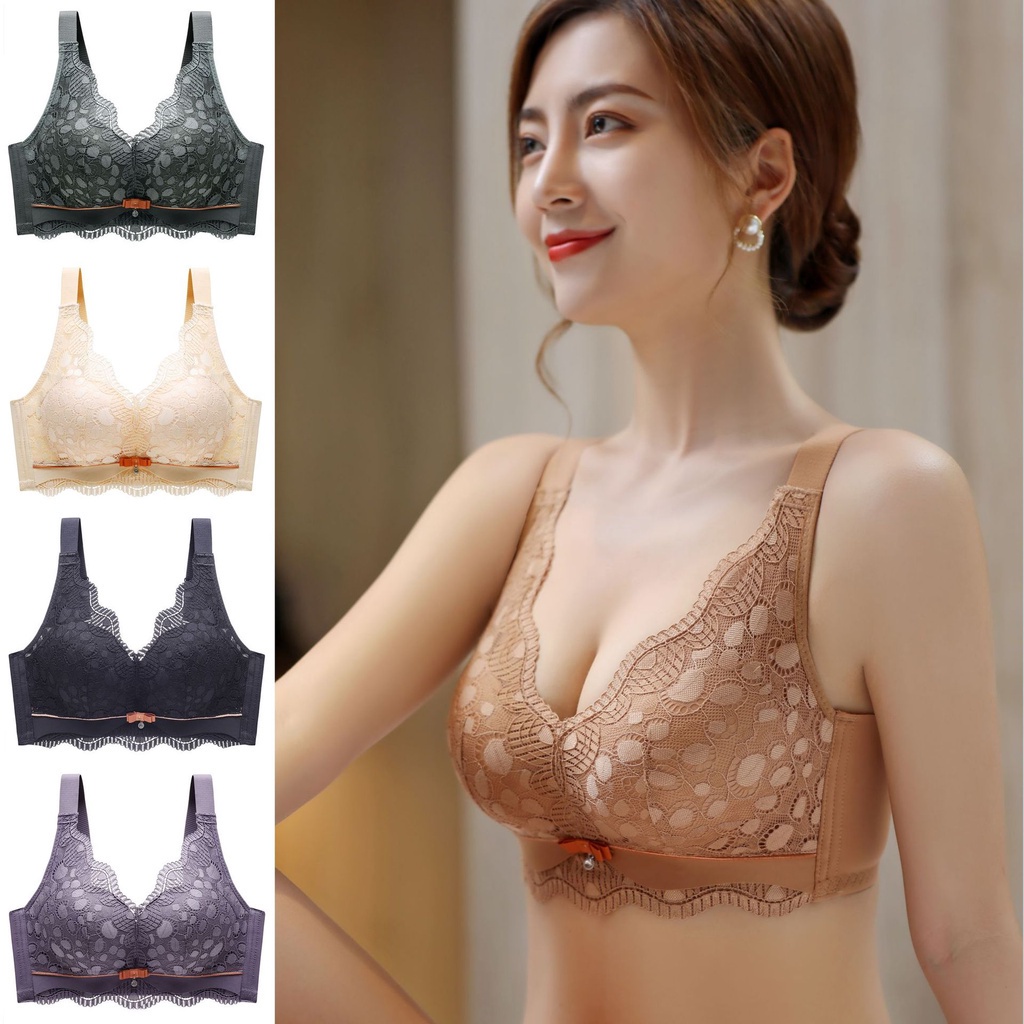Áo Lót Nâng Ngực Phối Ren Mỏng Thoáng Khí Có Thể Điều Chỉnh Kích Thước ABC