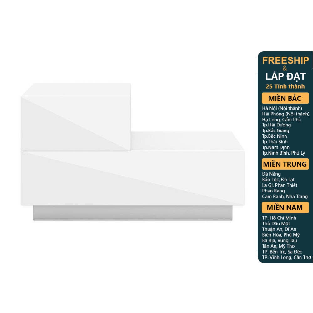 MALE, Táp đầu giường 2 ngăn kéo kèm đèn led DRA_191, 70x35x41cm, Scandi Home