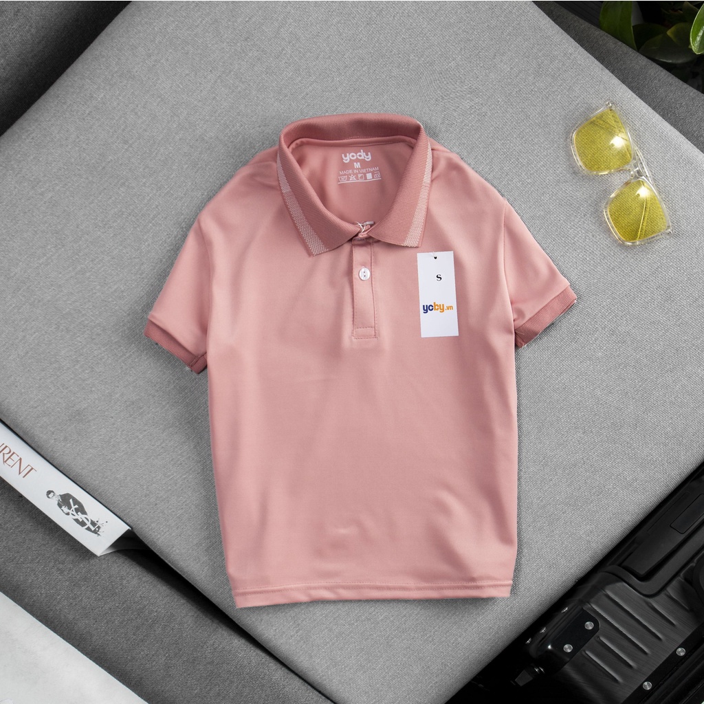 Áo thun Polo cho bé trai bé gái chất liệu cotton thoáng mát thấm hút mồ hôi size 15-43kg